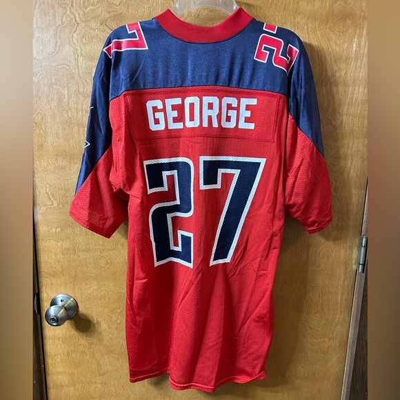 Puma Eddie George Tennessee Titans Red Football Jersey Mens Size Medium - Picture 2 of 3